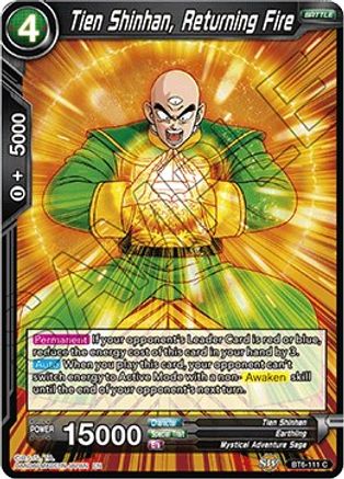 Tien Shinhan, Returning Fire (BT6-111) - Destroyer Kings Foil