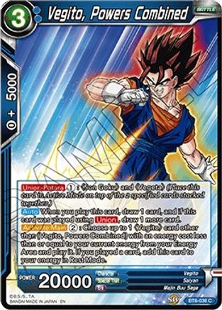 Vegito, Powers Combined (BT6-036) - Destroyer Kings Foil
