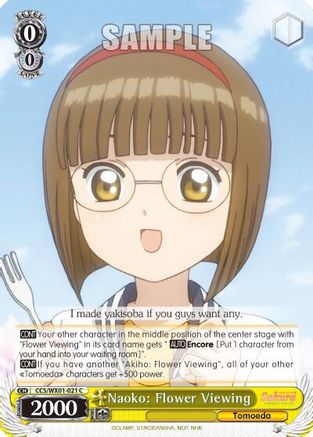 Naoko: Flower Viewing (CCS/WX01-021 C) - Cardcaptor Sakura: Clear Card