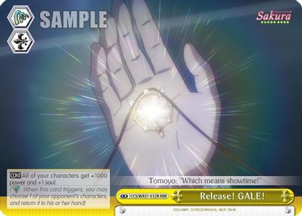 Release! GALE! (RRR) (CCS/WX01-032R RRR) - Cardcaptor Sakura: Clear Card
