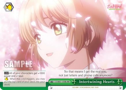 Intertwining Hearts (RRR) (B) (CCS/WX01-055Rb RRR) - Cardcaptor Sakura: Clear Card