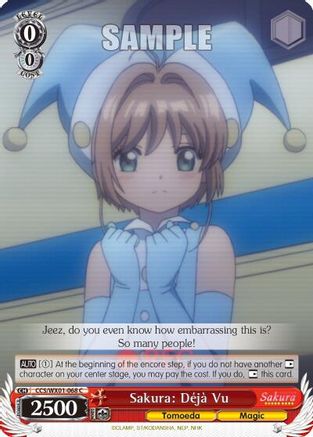Sakura: Deja Vu (CCS/WX01-068 C) - Cardcaptor Sakura: Clear Card