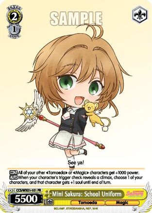 Mini Sakura: School Uniform (CCS/WX01-101 PR) - Cardcaptor Sakura: Clear Card