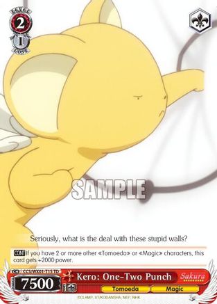 Kero: One-Two Punch (CCS/WX01-T15 TD) - Cardcaptor Sakura: Clear Card