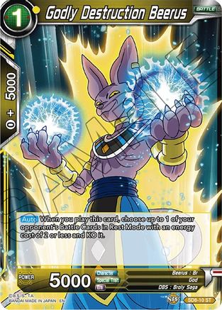 Godly Destruction Beerus (SD8-10) - Destroyer Kings Foil