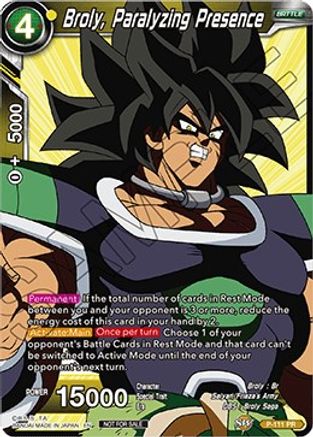 Broly, Paralyzing Presence (Broly Pack Vol. 3) (P-111) - Promotion Cards