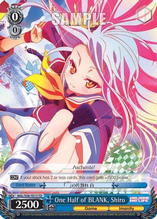 One Half of BLANK, Shiro (NGL/S58-TE13 TD) - No Game No Life