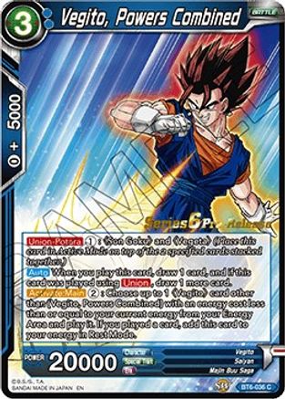 Vegito, Powers Combined (BT6-036_PR) - Destroyer Kings PreRelease Cards