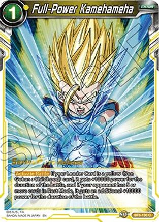 Full-Power Kamehameha (BT6-103_PR) - Destroyer Kings PreRelease Cards