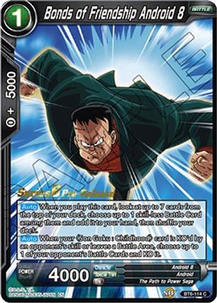 Bonds of Friendship Android 8 (BT6-114_PR) - Destroyer Kings PreRelease Cards