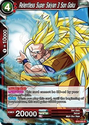 Relentless Super Saiyan 3 Son Goku (Demo Deck Non-Foil) (BT2-004) - Union Force