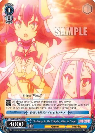 Challenge to the Flugels, Shiro & Steph (NGL/S58-PE01 PR) - No Game No Life