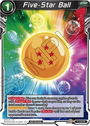 Five-Star Ball (P-102) - Promotion Cards Foil