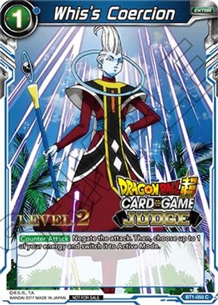 Whis's Coercion (Level 2) (BT1-055) - Judge Promotion Cards
