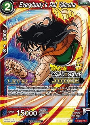 Everybody's Pal Yamcha (Level 2) (P-077) - Judge Promotion Cards