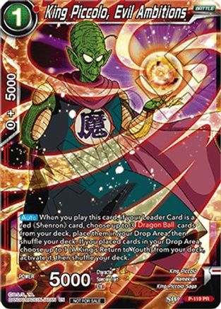 King Piccolo, Evil Ambitions (Power Booster) (P-119) - Promotion Cards