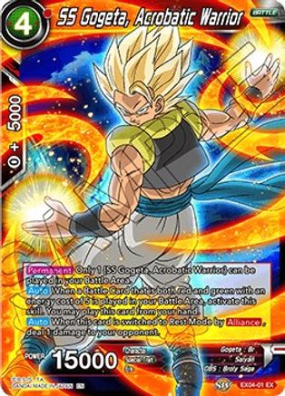 SS Gogeta, Acrobatic Warrior (EX04-01) - Expansion Deck Box Set 04 Unity of Saiyans