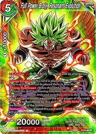 Full Power Broly, Resonant Evolution (EX04-04) - Expansion Deck Box Set 04 Unity of Saiyans Foil