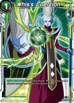 Whis's Coercion (Alternate Art) (BT1-055) - Special Anniversary Set Foil