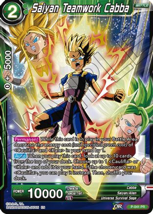 Saiyan Teamwork Cabba (Alternate Art) (P-041) - Special Anniversary Set Foil