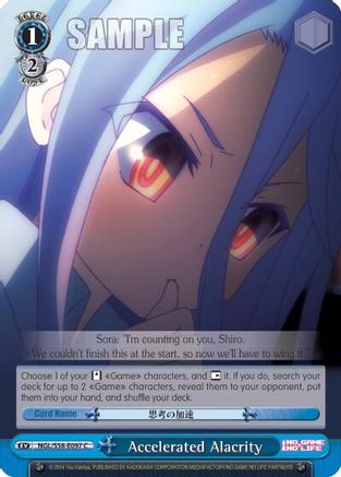 Accelerated Alacrity (NGL/S58-E097 C) - No Game No Life