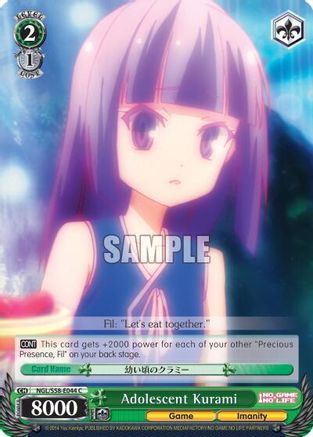 Adolescent Kurami (NGL/S58-E044 C) - No Game No Life