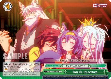 Docile Reaction (NGL/S58-E049 CC) - No Game No Life