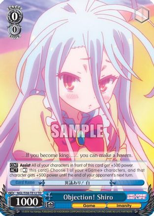 Objection! Shiro (NGL/S58-TE12 TD) - No Game No Life