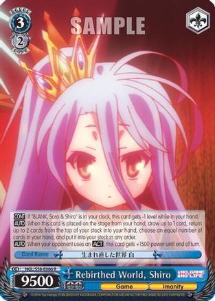Rebirthed World, Shiro (NGL/S58-E086 R) - No Game No Life