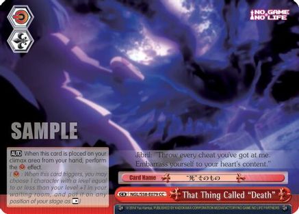 That Thing Called "Death" (NGL/S58-E079 CC) - No Game No Life