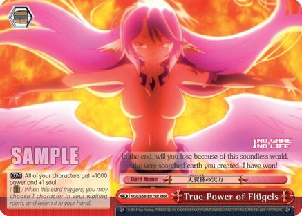True Power of Flugels (RRR) (NGL/S58-E078R RRR) - No Game No Life