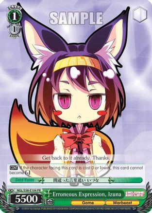 Erroneous Expression, Izuna (NGL/S58-E104 PR) - No Game No Life
