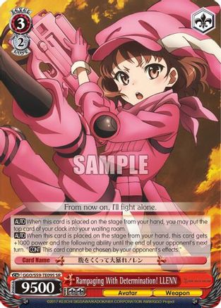 Rampaging With Determination! LLENN (SR) (GGO/S59-TE09S SR) - Gun Gale Online