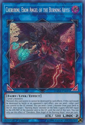 Cherubini, Ebon Angel of the Burning Abyss (DANE-EN095) - Dark Neostorm 1st Edition