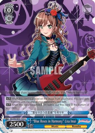 "Blue Roses in Harmony" Lisa Imai (BD/EN-W03-103 U) - BanG Dream! Girls Band Party! MULTI LIVE