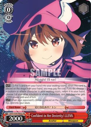 Confident in Her Dexterity! LLENN (GGO/S59-PE02 PR) - Gun Gale Online