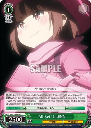 All Set! LLENN (GGO/S59-E023 C) - Gun Gale Online