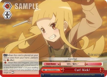 Cut! Kick! (GGO/S59-E068 CC) - Gun Gale Online