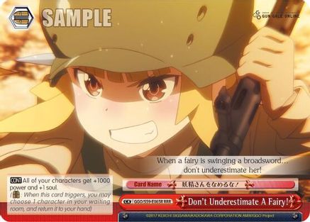 Don't Underestimate A Fairy! (RRR) (GGO/S59-E065R RRR) - Gun Gale Online
