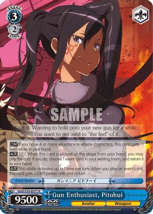 Gun Enthusiast, Pitohui (GGO/S59-E077 R) - Gun Gale Online