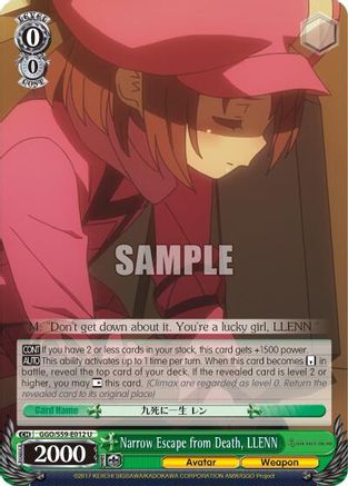 Narrow Escape from Death, LLENN (GGO/S59-E012 U) - Gun Gale Online