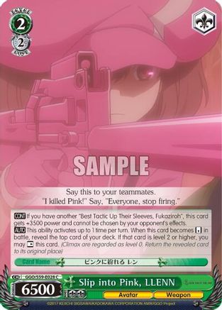 Slip into Pink, LLENN (GGO/S59-E028 C) - Gun Gale Online