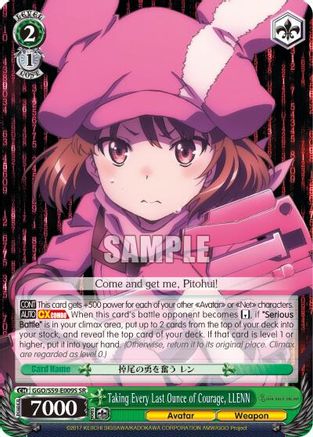 Taking Every Last Ounce of Courage, LLENN (SR) (GGO/S59-E009S SR) - Gun Gale Online