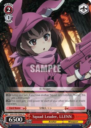Squad Leader, LLENN (GGO/S59-TE08 TD) - Gun Gale Online