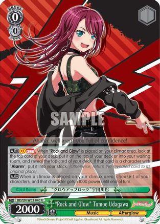 "Rock and Glow" Tomoe Udagawa (BD/EN-W03-040 U) - BanG Dream! Girls Band Party! MULTI LIVE