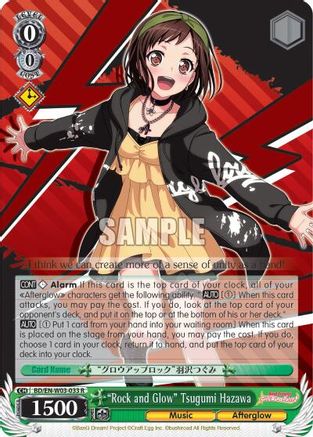 "Rock and Glow" Tsugumi Hazawa (BD/EN-W03-033 R) - BanG Dream! Girls Band Party! MULTI LIVE