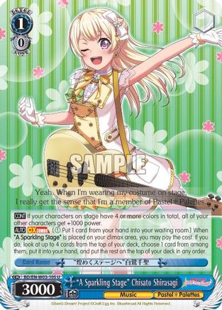 "A Sparkling Stage" Chisato Shirasagi (BD/EN-W03-105 U) - BanG Dream! Girls Band Party! MULTI LIVE