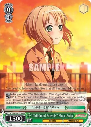 "Childhood Friends" Moca Aoba (BD/EN-W03-039 U) - BanG Dream! Girls Band Party! MULTI LIVE