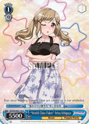 "World Class Faker" Arisa Ichigaya (BD/EN-W03-116 C) - BanG Dream! Girls Band Party! MULTI LIVE