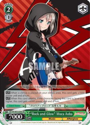 "Rock and Glow" Moca Aoba (HR) (BD/EN-W03-054H HR) - BanG Dream! Girls Band Party! MULTI LIVE